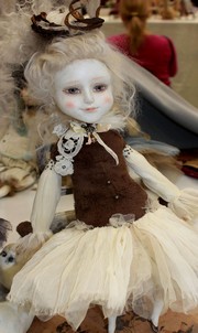 Балаганные куклы, будуарные куклы старого театра или авторская интерьерная кукла