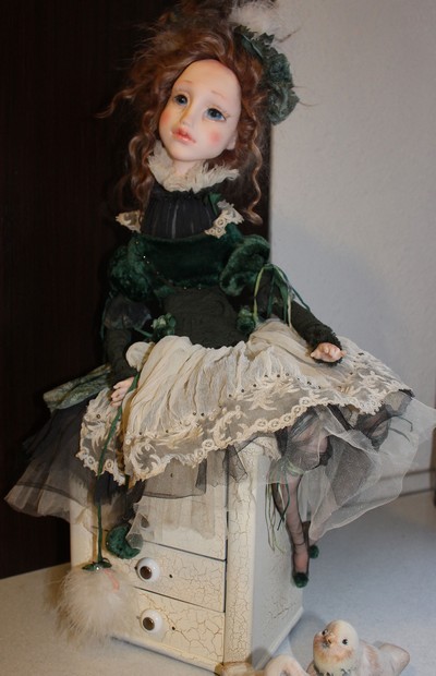 кукла под  Рождество, коллекционные куклы от Ольги Боро