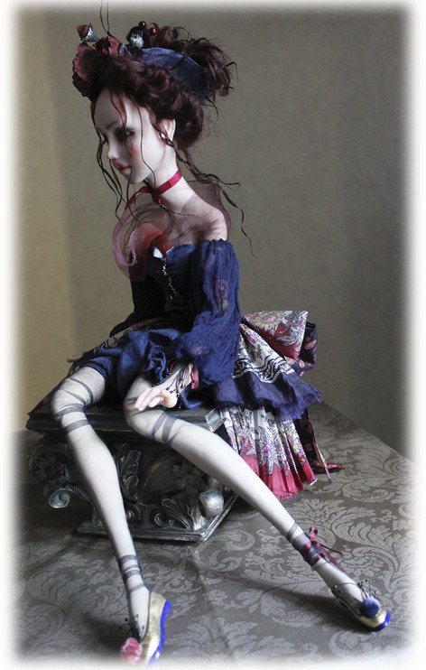 коллекционная кукла кармина Ольги Боровинских