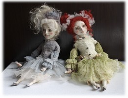 Будуарные куклы для интерьера и игры: автор Ольга Боро