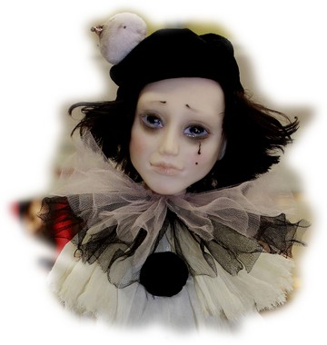 Кукла Пьеро: авторская работа Оли Боро